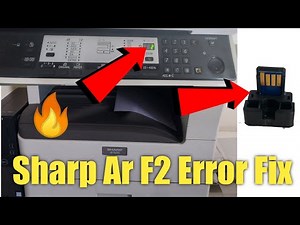 Sharp ar 5620s printer F2 error, reset F2 error, resolve f2 error code