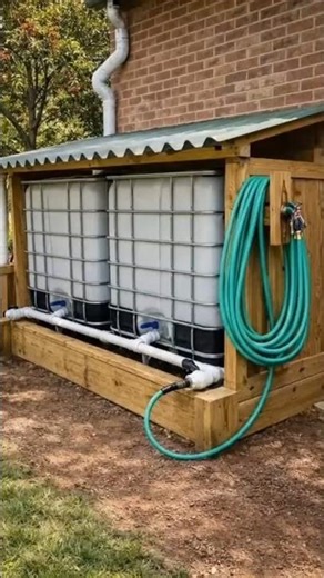 Upgraded Rainwater System: Clean, Organized, and Practical 💧🌿