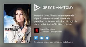 Regarder Grey's Anatomy streaming