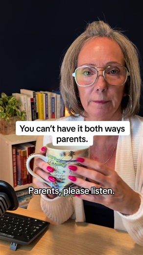 When you continue to ask what the consequences are for your 20-something living at home it leads to parenting “over”. It’s time to defer to parenting WITH them. Finding ways to solve whatever the problem is, together. Follow me for more on parenting after 18. #parenting #parentingyoungadults #momlife #genxparents #parentsupport