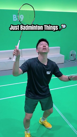 Badminton Player's Moment of Panic