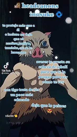 Headcanon de Inosuke/autor: otaku_girl_uwu18