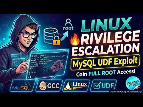 MySQL Service Exploit to Root (Linux PrivEsc) 🔥 Ethical Hacking Tutorial