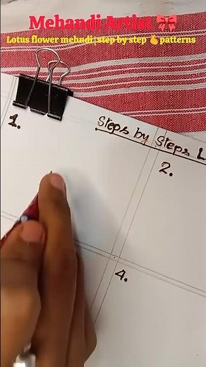 lotus mehandi design step by step ✨ #mehendishorts #youtubeshorts