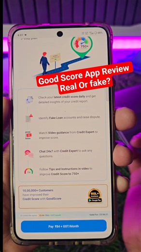 Good Score App Kya Hai 2026? | Good Score Se CIBIL Score Kaise Check Kare 📲 #shorts