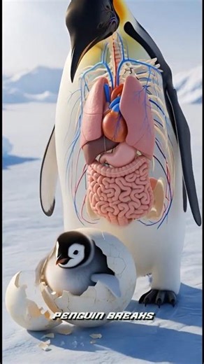 The Incredible Emperor Penguin Father | Protecting an Egg in Antarctica 🐧❄️#penguin # #animalfacts