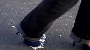 Unaware Egg Crush in Heels
