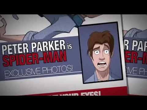 Mary Jane captures Peter Parker as Spider-Man