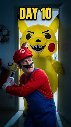 Mario vs. Scary Pikachu - Day 10🍄⚡️