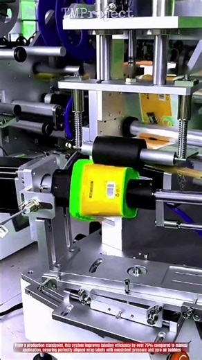 Innovative Round Container Labeling Machine : High-Efficiency Precision Wrap Application System