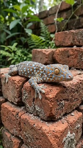 The Free Life of a Tokay Gecko in Nature #shorts #lizards #geckos