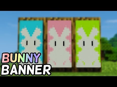 How To Make A Bunny Banner in Minecraft! (2019)