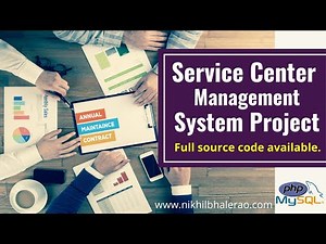 AMC & Servicing Center Management Software final year project capstone with source code in php 2021