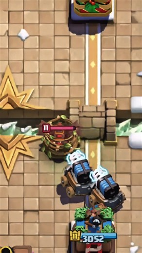 Sparky Machine Defence To Lava Hound #clashroyale #viral #gaming