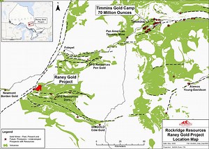 Rockridge Resources Commences Drilling at its High-Grade Raney Gold Project in Timmins, Ontario