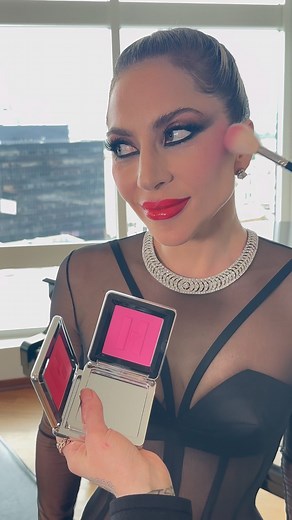Sarah Tanno on Instagram: "LADY GAGA (@ladygaga) in VERSACE (@versace) HAUS LABS (@hauslabs) We call this look “Addicted to Blush” and were inspired by the Robert Palmer girls from the Addicted to Love Video We were so excited to create this more is more glam using our all new Color Fuse Blush #hauslabs SKIN TRICLONE SKINTECH FOUNDATION in shade 160 Light Neutral and shade 100 Light Neutral under the eyes and center of her face. Set with BIO BLURRING LOOSE SETTING POWDER in Translucent POWER SCU