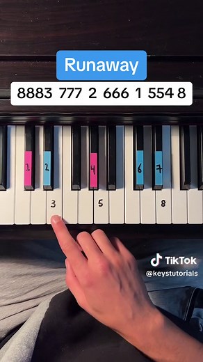 Runaway #runaway #kanyewest #pianotutorial #piano #tutorial #pianktok | runaway piano