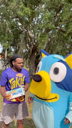 Taki man caught evil blue eating his Takis! #shorts