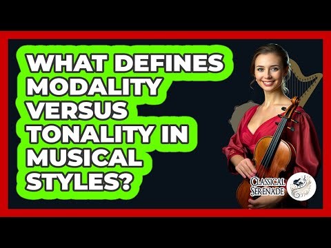What Defines Modality Versus Tonality In Musical Styles?