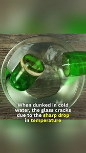 ✂️ Ready for a cool science experiment with your kids? Turn an old glass bottle into a stylish pen holder while teaching them about thermal expansion and contraction! 🔍 What you'll need: • An empty glass bottle (a soda or wine bottle works well) • Cotton string • Isopropyl alcohol • A lighter or matches • A bowl of cold water • Wet sandpaper 👀 Here’s how to do it: 1. Wrap it up: Wrap a cotton string around the bottle where you want to cut it. Make sure the string is snugly in place. 2. Soak it