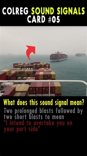 #05 Colreg sound signal card