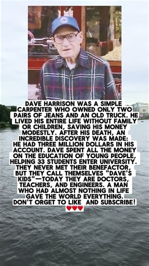 HE SPENT ALL THE MONEY ON YOUTH EDUCATION, HELPING 33 STUDENTS