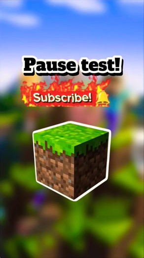 Can you PAUSE it perfectly? 🎯 Minecraft Challenge