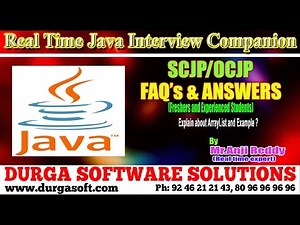 Java Interview Companion|Java | Explain about ArrayList and Example?