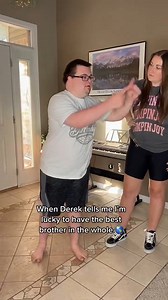 Derek has a lot of personality traits, but humility is not one of them 🤣 #reels #familyfun #familyvlog #viral #funny #downsyndrome | Baker Banter