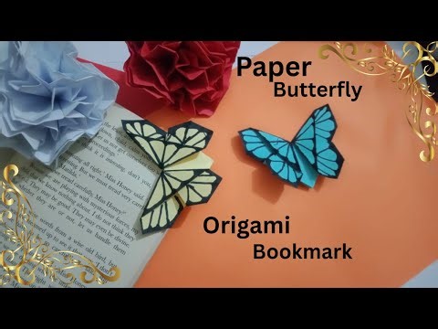 DIY Origami Butterfly Bookmark | Easy Paper Bookmark Tutorial | How to Make Origami Butterfly