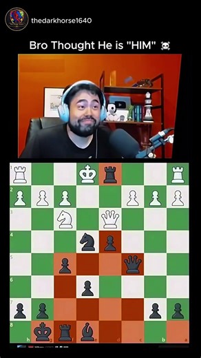 HE IS HIM ♟🔥 | Coldest Chess Moment Ever 🧠💯 #shorts #chess #thedarkhorse1640