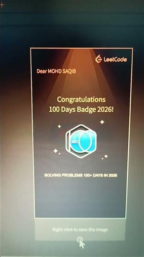 Unlocking the LeetCode 100 Days Badge 2026! #viral #trending #trendingshorts #100daysofcode #code