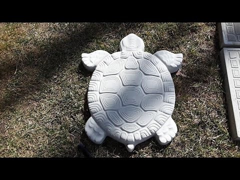 Turtle Shaped Stepping Stone / How to Make / Mold