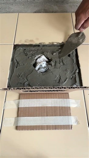 The benefits of cardboard are useful for installing floor #ceramic