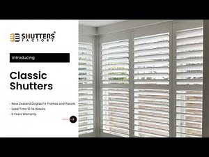 Classic Wood Plantation Shutters - by Shutters Factory Ltd