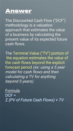 What valuation methodology is...