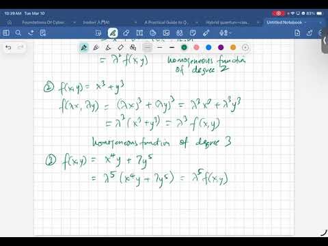 Physics 121 - Homogeneous and Exact Differential Equations