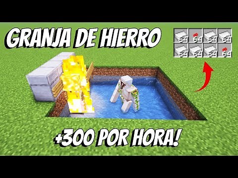 GRANJA DE HIERRO 1.20 (Fácil y Eficiente) Minecraft Java