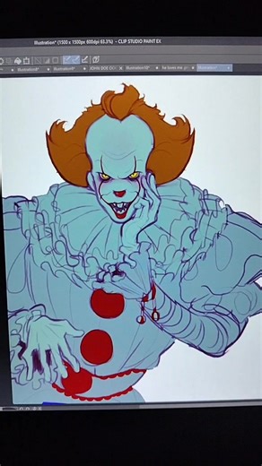 Pennywise Clown Digital Art Fanart