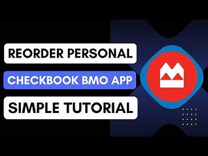 How to Re order a Personal Checkbook on BMO App !