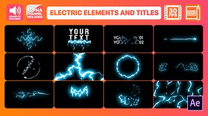 Cartoon Electricity And Titles | After Effects