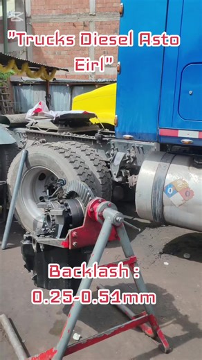 Reparación de la diferencial Meritor. Backlash modelo 160: 0.25-0.51mm#Mack