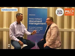 Josh Baxter, NetDocuments CEO, with “People in Legal powered by Novum Global” at ILTACON 2025
