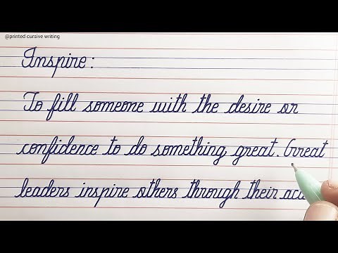 CURSIVE WRITING practice | Neat Handwriting Tutorial in 4 lines note