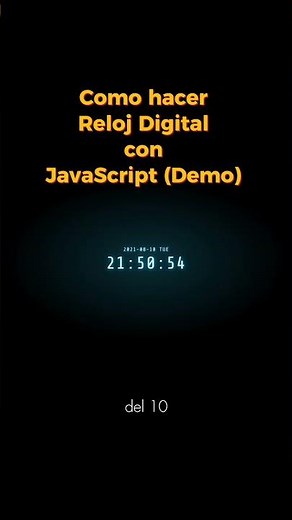 Como hacer Reloj Digital con JavaScript