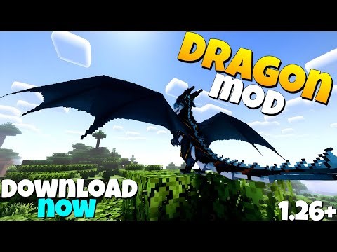 Minecraft Dragon Mod 1.26+ 🦖🔥 | EPIC Dragon Addon Download | MCPE & Bedrock