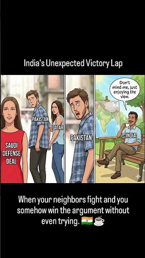 When your neighbour fights and you somehow win the argument without even trying.