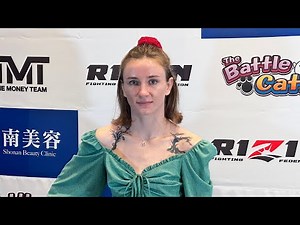 アナスタシア・スヴェッキスカ 試合前インタビュー The Battle Cats presents 超RIZIN / 湘南美容クリニック presents RIZIN.38