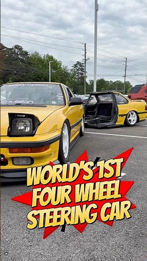 The World’s 1st Four Wheel Steering Car was the Honda Prelude!