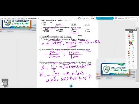 Grade6/ Assesment week 5/ Second Term
